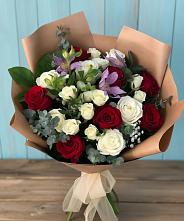 Букет цветов из:  Розы и Альстромерии в Ясные Зори