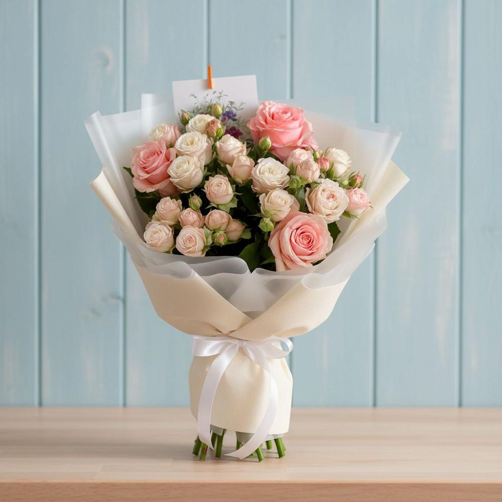 Букет цветов из: Розы в Ясные Зори