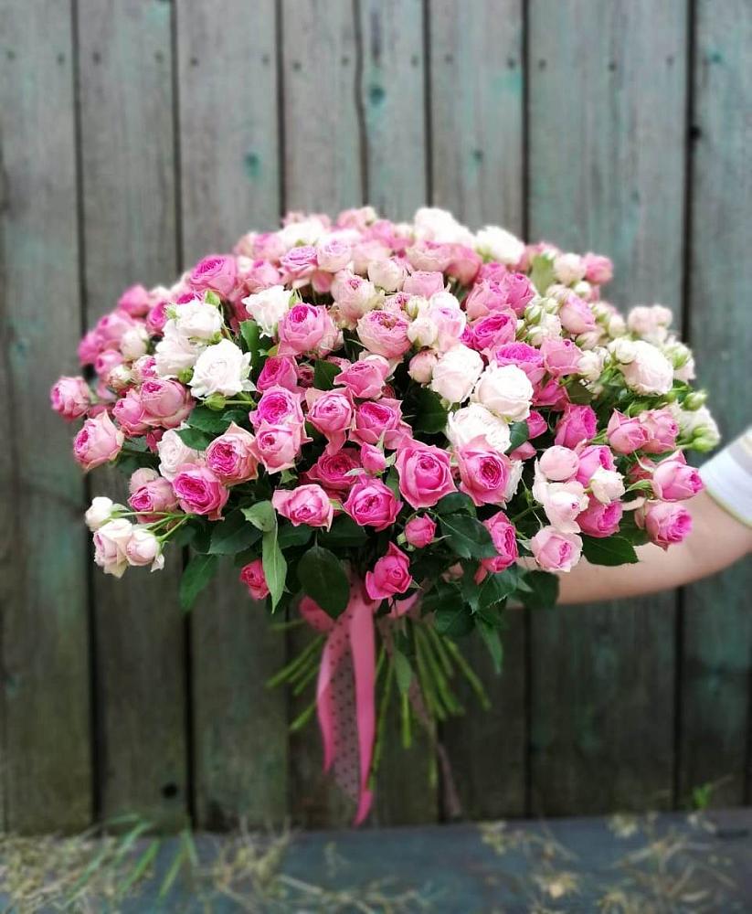 Букет Розовые кустовые розы Натали и Лав Лидия в Ясные Зори