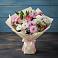 Букет цветов из: Хризантемы, Альстромерии и Розы в Ясные Зори
